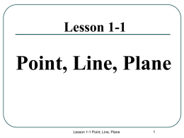 Lesson 1-1 - BakerMath.org