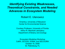 Ecological Modelling and Management: Opportunities
