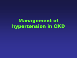 Hypertension and Kidney