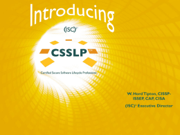 Clarification and Summary CSSLP