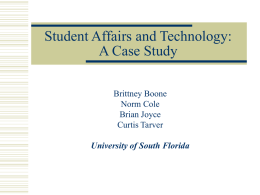 Student Affairs and Technology