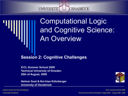 Computational Logic and Cognitive Science – An Overview