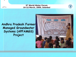 Community Initiatives in Managing Groundwater Distress