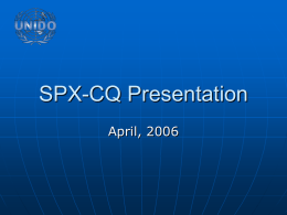 SPX-CQ Presentation
