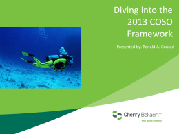 Diving into the 2013 COSO Framework