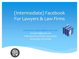 (Intermediate) Facebook For Lawyers & Law Firms