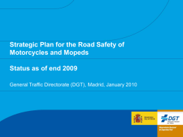 Strategic Plan for the Road Safety of Motorcycles and