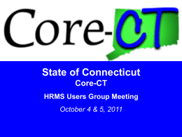 September 2008 HRMS User Group Meeting
