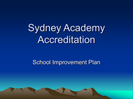 Sydney Academy Accreditation