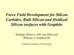 Force Field Development for Silicon Carbides, Bulk Silicon