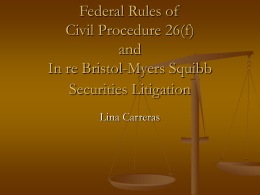 Meet and Confer Federal Rule of Civil Procedure 26(f)
