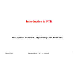 Introduction to FTK