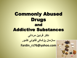 Commonly Abused Drugs - Isfahan University of Medical Sciences