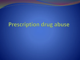 Prescription drug abuse - Dayton Children's Hospital