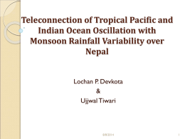 All-Nepal Summer Monsoon Rainfall Variability, its