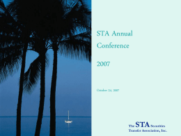 STA Annual Conference 2007