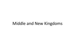 Middle and New Kingdoms