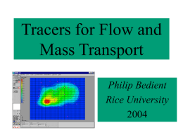 Tracer Tests - Rice University