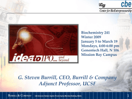 Burrill and Co - S Burrill - State of the Biotech Industry
