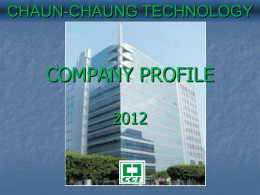 Chaun-Choung Technology Corp. (CCI)