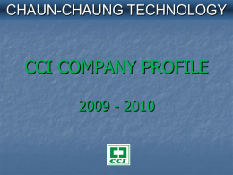 Chaun-Choung Technology Corp. (CCI)