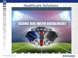 Score Big with the Datalogic Playbook for Healthcare Solutions