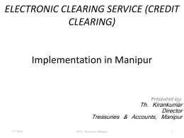 Annexure-IV ECS Manipur experience