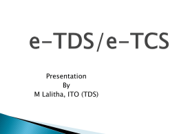 E-TDS & e-TCS - Teacher's need.com