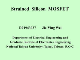 Strained Silicon MOSFET