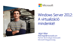Competitive Advantages of Windows Server 2012 Hyper