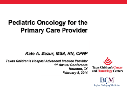 Powerpoint Template - Cancer and Hematology Centers