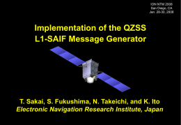 Implementation of the QZSS L1