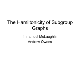 Hamiltonicity of Subgroup Graphs of Groups