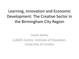 Learning, Innovation and Economic Development: The