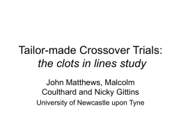 Tailor-made Crossover Trials: an example from paediatric