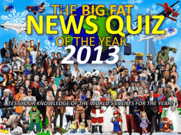 Quiz of the Year 2013 - St Sampson's High School | Guernsey