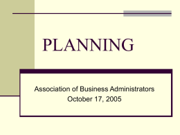 PLANNING - Home Page | Office of the Vice President for