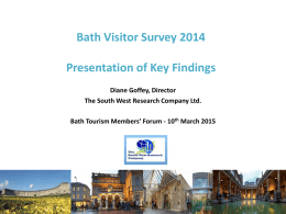 Bath Visitor Survey 2014 Draft report