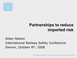 Rail industry working in partnership with local communities