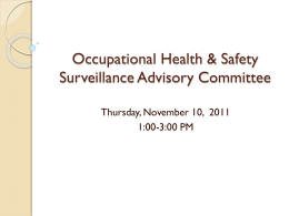 Occupational Health & Safety Surveillance Advisory Committee