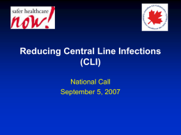 Reducing Central Line Infections
