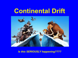 Continental Drift to Plate Tectonics: