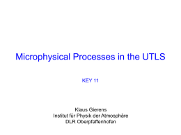 Microphysical Processes in the UTLS