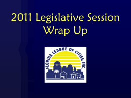 2010 Legislative Session Wrap Up
