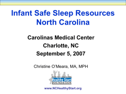 2007 Baby Love Conference - North Carolina Healthy Start