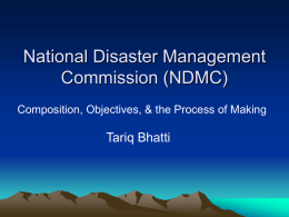 National Disaster Management Commission (NDMC)