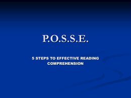 P.O.S.S.E. - Reading...YES!