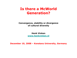 Is there a McWorld Generation?