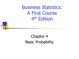 Statistics for Managers Using Microsoft Excel, 3/e