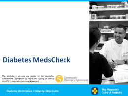 Medication Management Services in Community Pharmacy